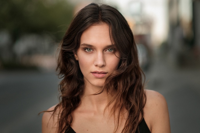 Portrait of a woman outdoors