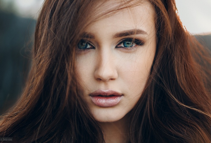 Portrait of a woman by Evgeny Freyer