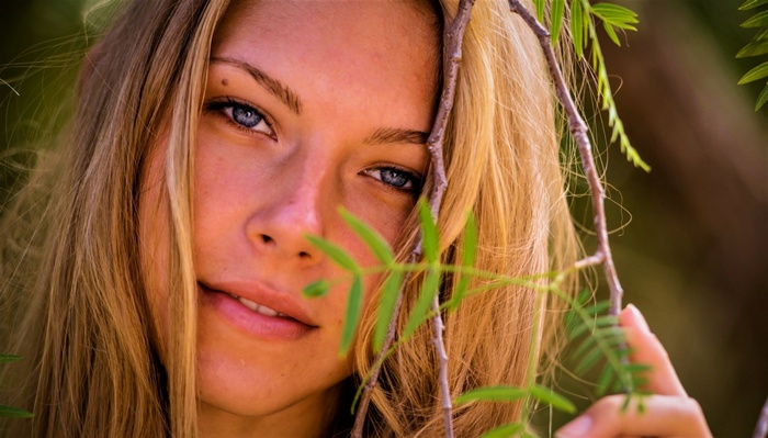 Krystal Boyd, face, women, blue eyes, portrait, model, women outdoors