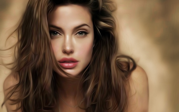 Angelina Jolie portrait artwork
