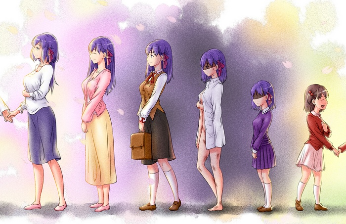 Matou Sakura, FateStay Night, anime girls, Sakura Matou