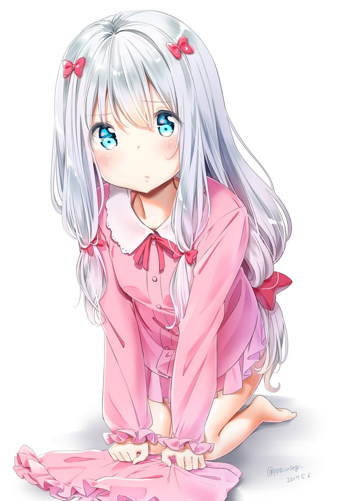 Izumi Sagiri from Eromanga-sensei in pajamas