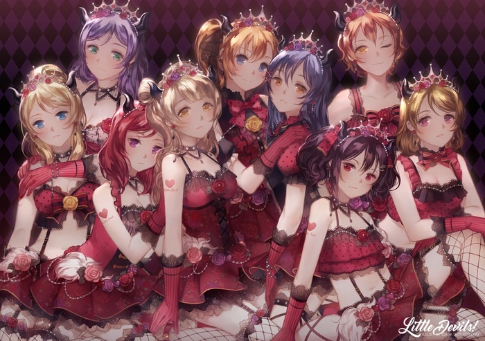 Little Devils from Love Live! anime girls