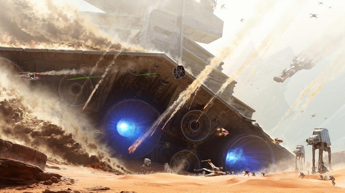 Star Wars: Battlefront Jakku Imperial Star Destroyer Battle