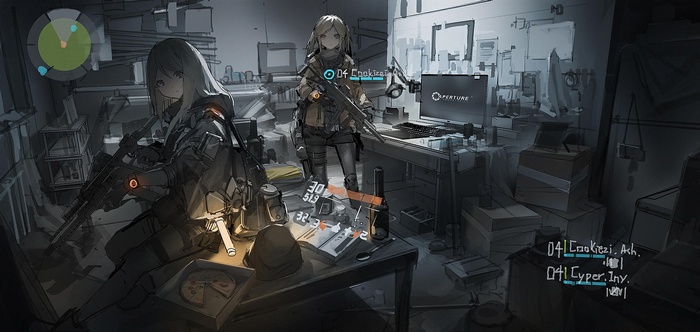 Anime girls from The Division and Aperture Laboratories
