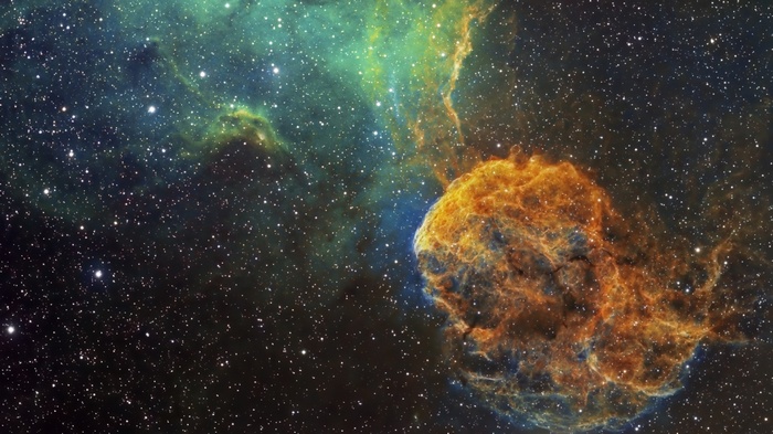 Crescent Nebula in Space