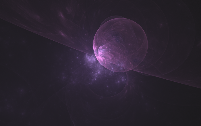 Purple 3D fractal abstract art by Apophysis