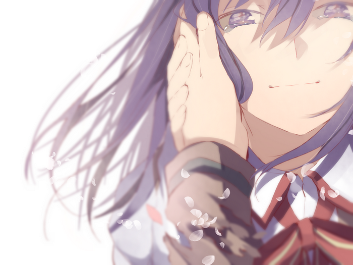 Sakura Matou from Fate/Stay Night crying