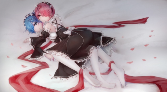 Ram (Re:Zero), Re:Zero Kara Hajimeru Isekai Seikatsu, Rem (Re: Zero), anime girls