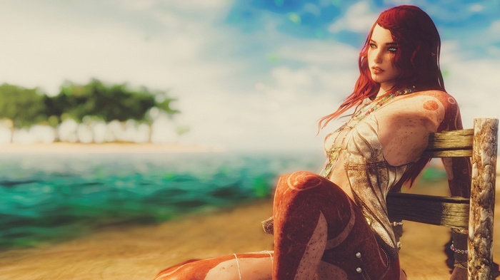 Woman with red hair from The Elder Scrolls V: Skyrim