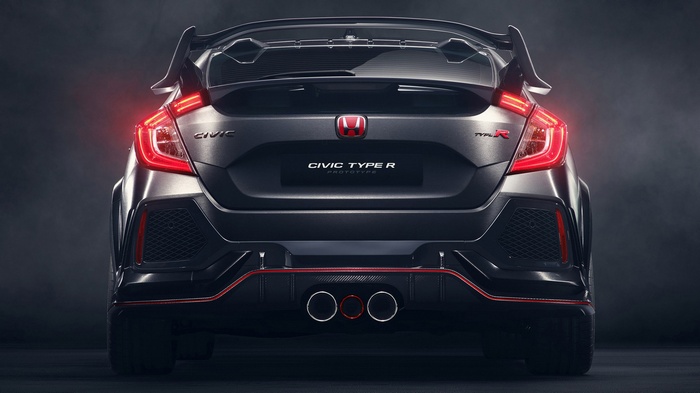 Honda Civic Type R Prototype Rear View