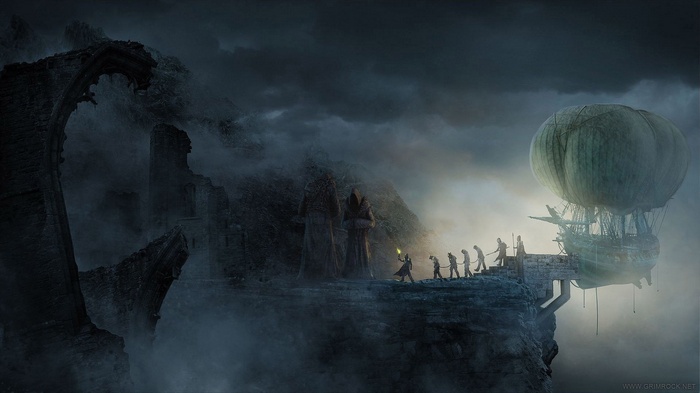 Prisoners and a dirigible in Legend of Grimrock