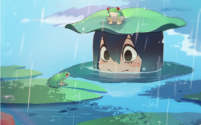 Tsuyu Asui, anime girls, Boku no Hero Academia