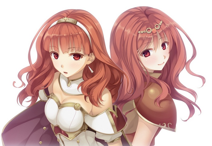 Celica and Mae from Fire Emblem
