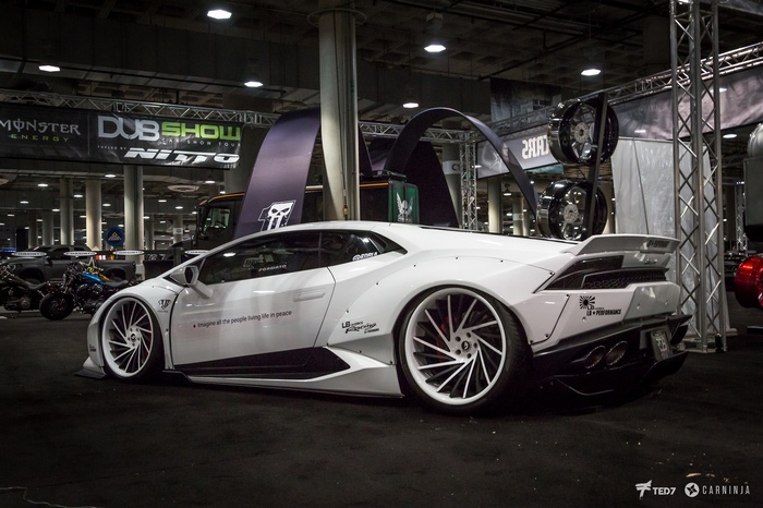White Lamborghini Huracan LP610-4 with custom body kit