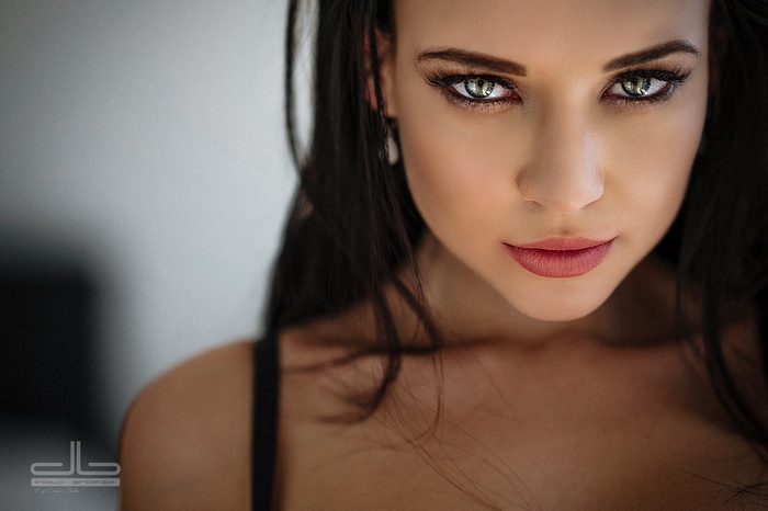 portrait, model, face, Angelina Petrova, women, depth of field