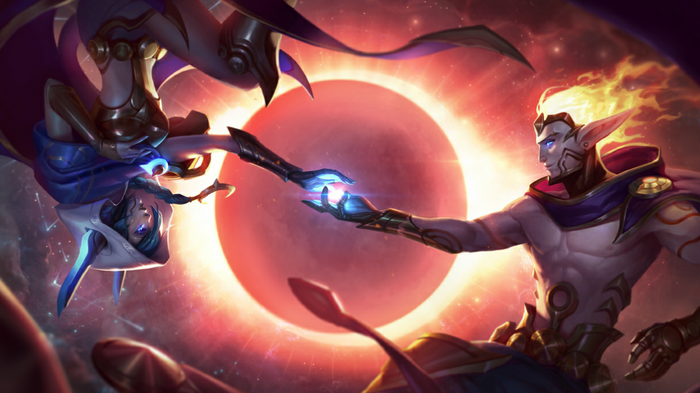 Xayah and Rakan from League of Legends