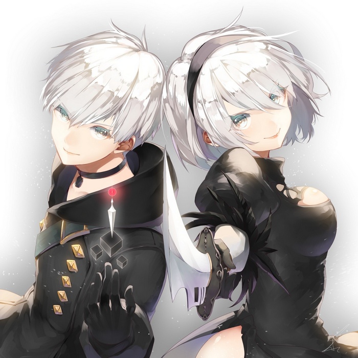 2B and 9S from NieR: Automata