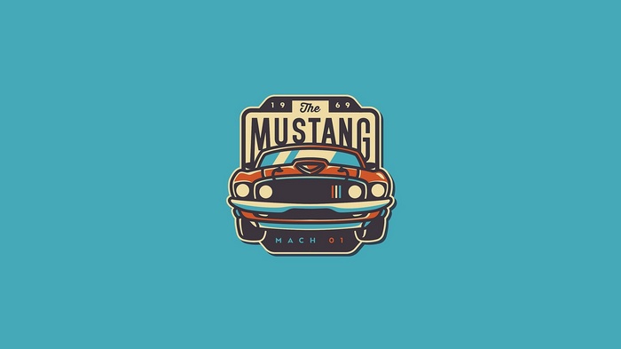 1969 Ford Mustang Mach 1 illustration