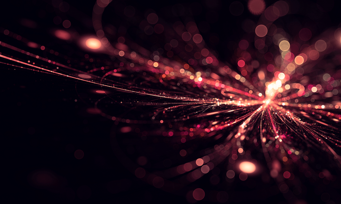 Abstract fractal lights and shapes