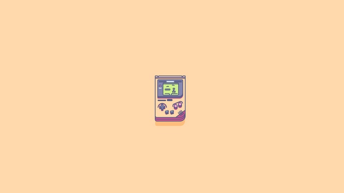 GameBoy with Super Mario illustration