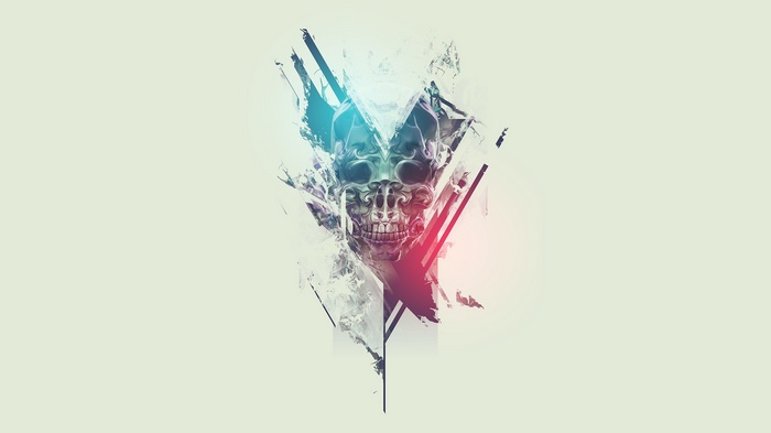 Abstract Skull Artwork by Justin Maller