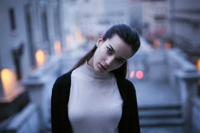 Portrait of a woman with depth of field