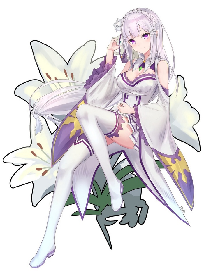 Emilia from Re:Zero Kara Hajimeru Isekai Seikatsu