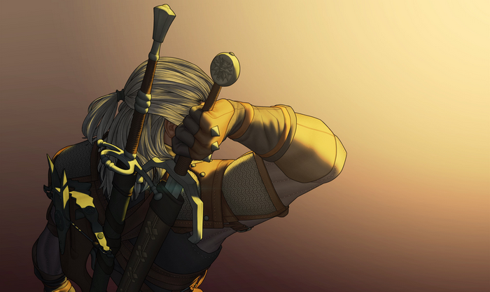 Geralt of Rivia from The Witcher artwork