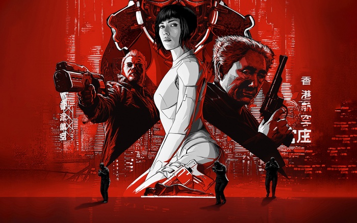 Ghost in the Shell Poster with Scarlett Johansson