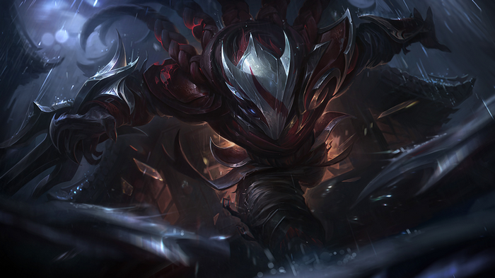 Talon from League of Legends in the rain