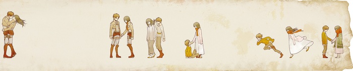 Eren and Mikasa from Shingeki no Kyojin
