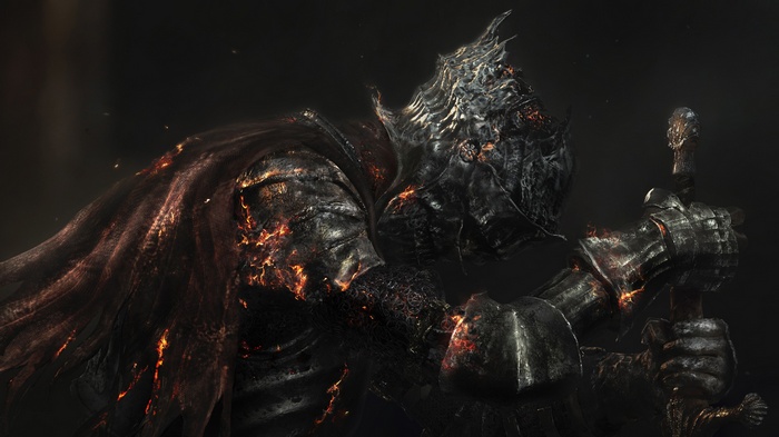 Knight from Dark Souls III holding a sword