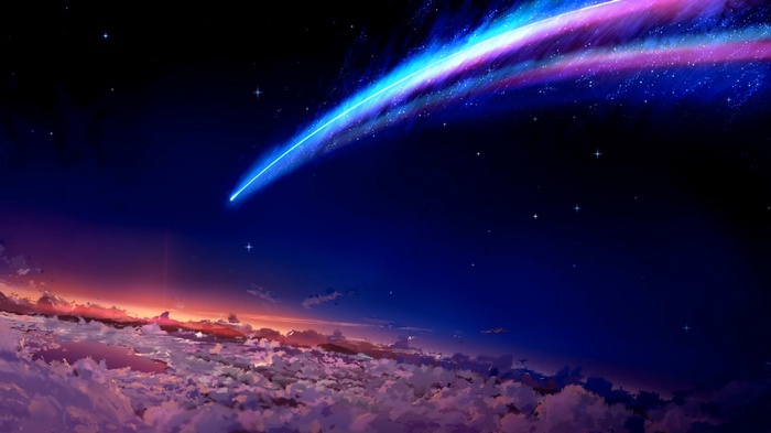 Your Name, Kimi no Na Wa, space, anime