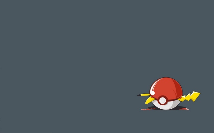 Pikachu, Pokémon, Pokéballs, minimalism, anime, Ash Ketchum, Poké Balls