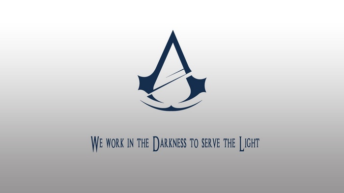 Assassin's Creed logo with motto
