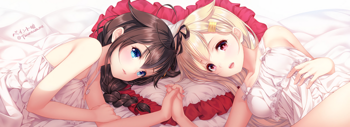 Shigure and Yuudachi from Kantai Collection