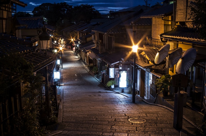 Street in Japan at Night
