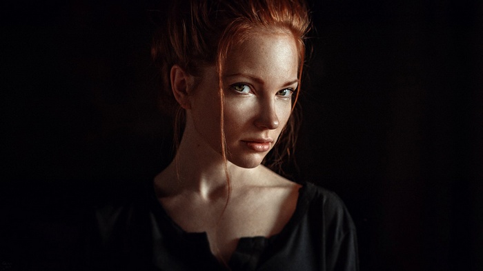 Portrait of Oksana Butovskaya by Georgy Chernyadyev