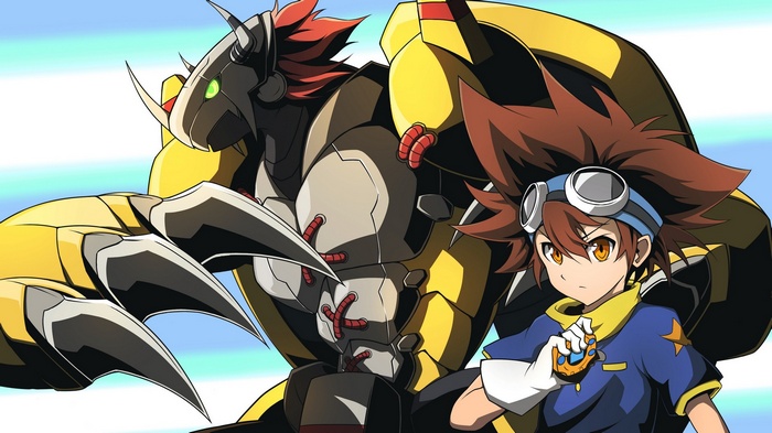 Agumon and Taichi Yagami from Digimon