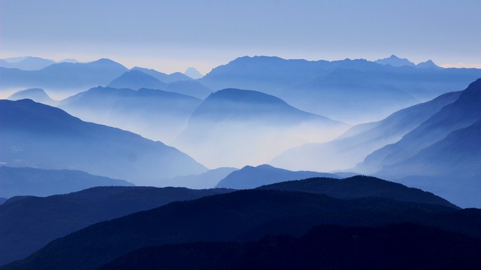 Blue mountain landscape photography