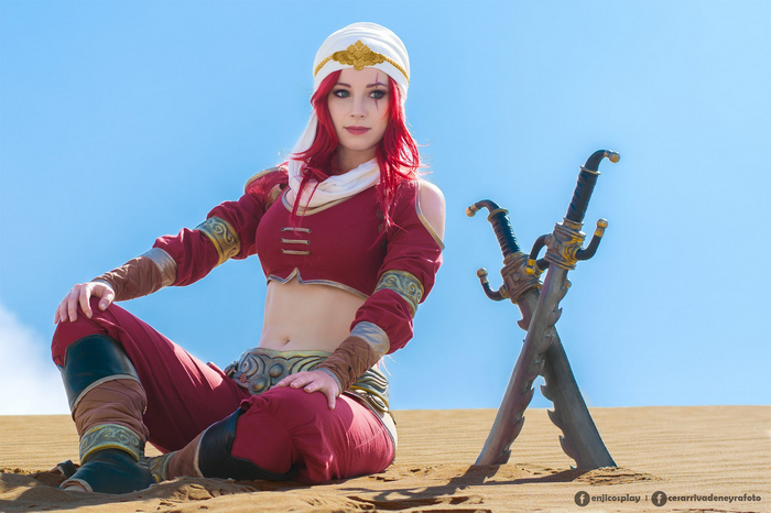 Katarina, Katarina the Sinister Blade, katarina (league of legends), Enji night, cosplay, women