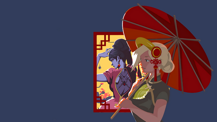 Widowmaker and Mercy from Overwatch