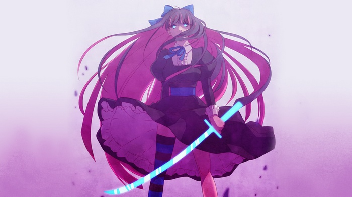 Stocking Anarchy from Panty & Stocking with Garterbelt holding a sword