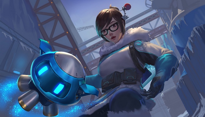 Mei from Overwatch with her drone
