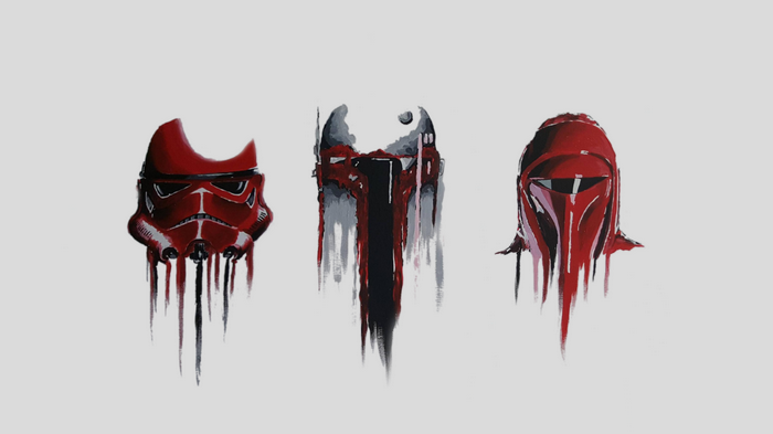 Star Wars helmets artwork
