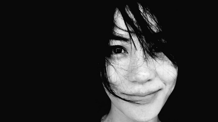Faye Wong monochrome portrait