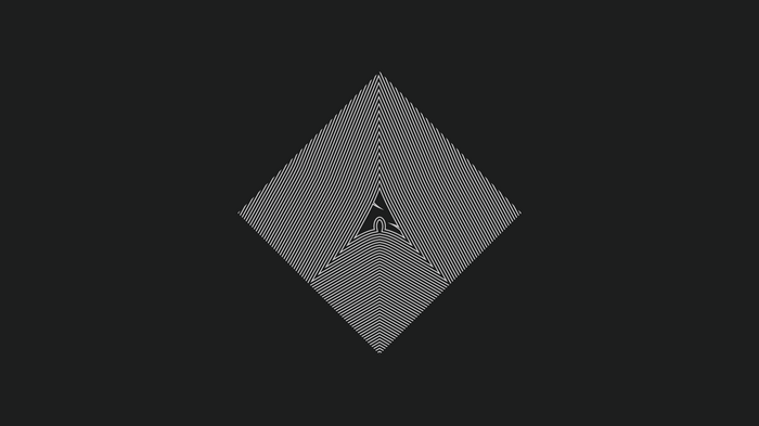 Arch Linux logo abstract geometric design