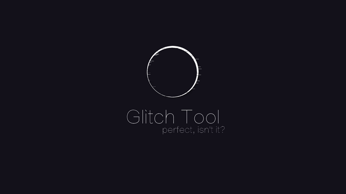 Glitch Tool logo with tagline