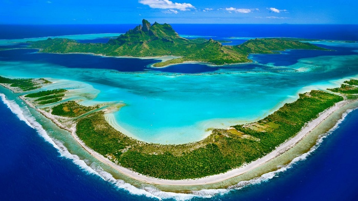nature, Bora Bora, island, sea